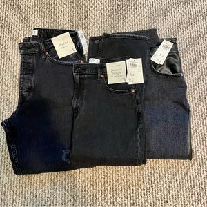 3 Pairs of Abercrombie Curve Love Jeans